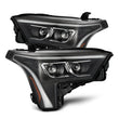 Load image into Gallery viewer, AlphaRex 22-23 Toyota Tundra LUXX-Series Headlights Black w/White DRL - Req 810029 OR 810030 - Main Product View