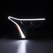Load image into Gallery viewer, AlphaRex 22-23 Toyota Tundra LUXX-Series Headlights Black w/White DRL - Req 810029 OR 810030 - Installation View