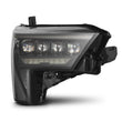 Load image into Gallery viewer, AlphaRex 22-23 Toyota Tundra NOVA-Series Headlights Alpha-Black w/Amber DRL - Req 810029 OR 810030 - Side View