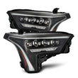 Load image into Gallery viewer, AlphaRex 22-23 Toyota Tundra NOVA-Series Headlights Black w/Amber DRL - Req 810029 OR 810030 - Main Product View
