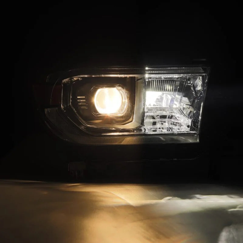 AlphaRex 22-23 Toyota Tundra NOVA-Series Headlights Black w/Amber DRL - Req 810029 OR 810030 - Additional View 6