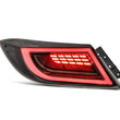 Load image into Gallery viewer, AlphaRex 22-24 Toyota GR86 LUXX LED Taillights Black Smoke - Side View