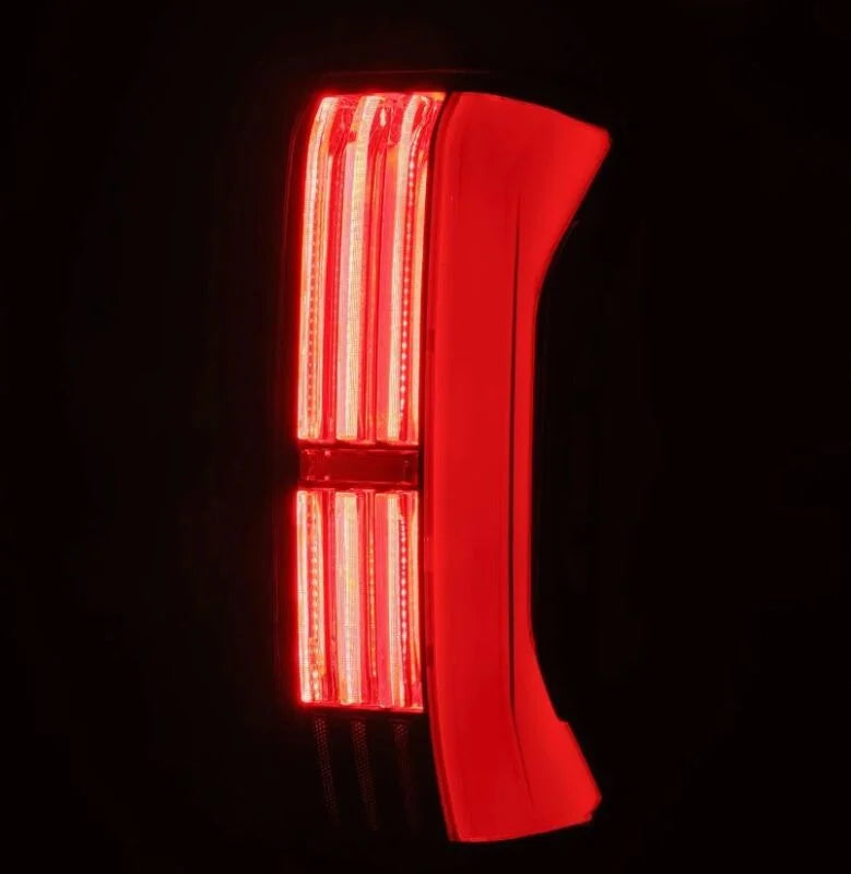 AlphaRex 22-24 Toyota Tundra NOVA-Series Prismatic LED Tail Lights - Black/Red - Side View
