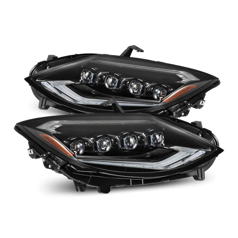 AlphaRex 23-24 Nissan Z NOVA-Series LED Projector Headlights Alpha-Blk w/Activation Light & Seq.Sig - Main Product View