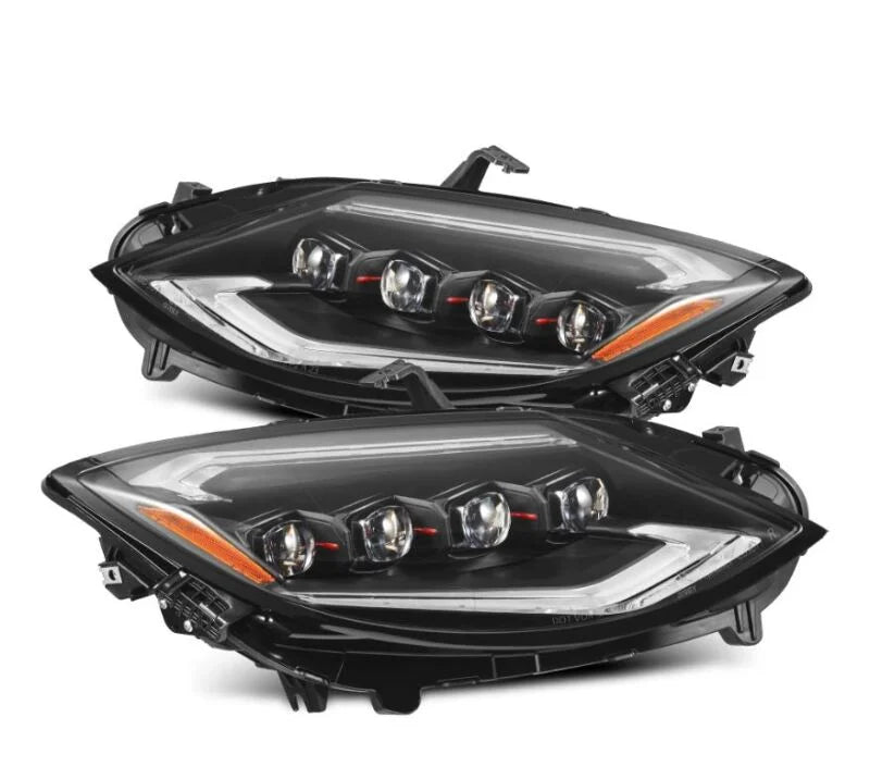 AlphaRex 23-24 Nissan Z NOVA-Series LED Projector Headlights Black w/Activation Light & Seq.Sig - Main Product View