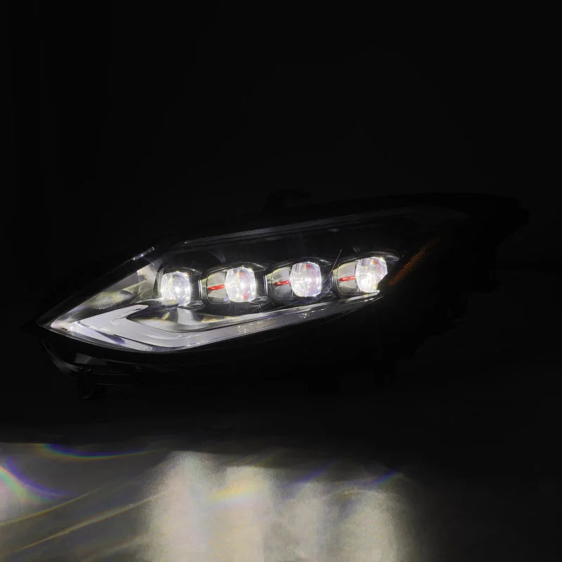 AlphaRex 23-24 Nissan Z NOVA-Series LED Projector Headlights Black w/Activation Light & Seq.Sig - Side View