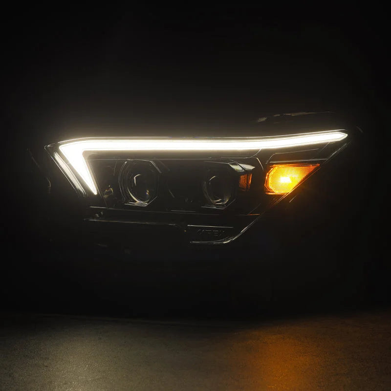 AlphaRex 23-24 Toyota Tacoma LUXX-Series LED Proj Headlights Alpha Blk w/Actv Light & Seq. Sig + DRL - Additional View 5