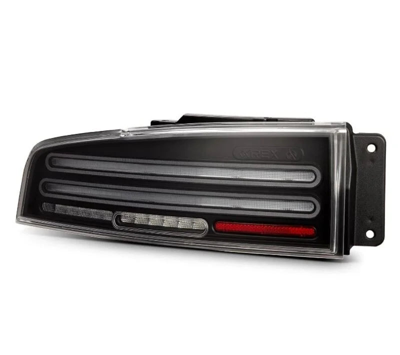 AlphaRex 23-25 Nissan Z Nova-Series Twin-Loop Style Prismatic LED Tail Lights - Black - Back View