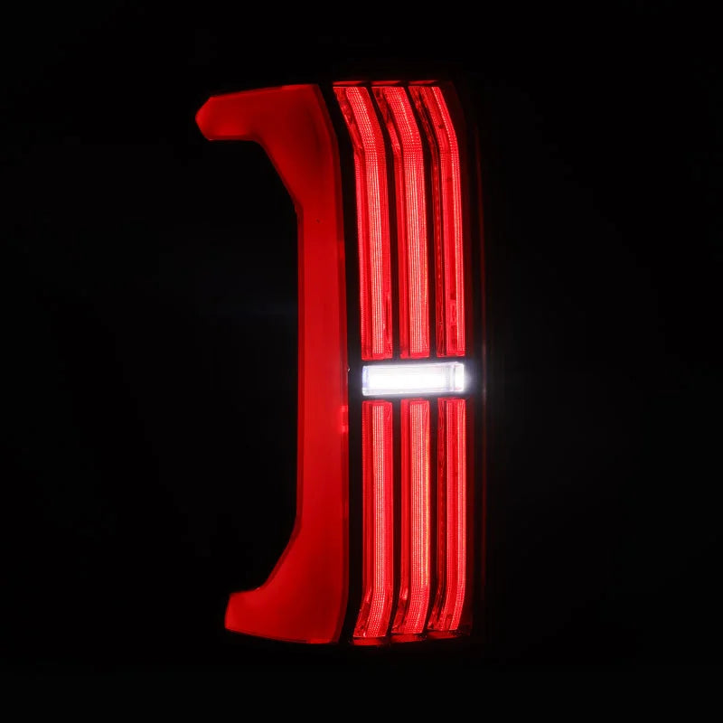 AlphaRex 24-25 Toyota Tacoma NOVA-Series LED Prismatic Tail Lights - Alpha-Black - Side View