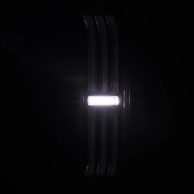 AlphaRex 24-25 Toyota Tacoma NOVA-Series LED Prismatic Tail Lights - Black - Back View