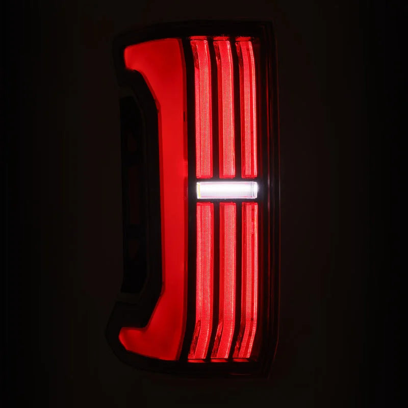 AlphaRex 24-25 Toyota Tacoma NOVA-Series LED Prismatic Tail Lights - Black Red - Additional View 5
