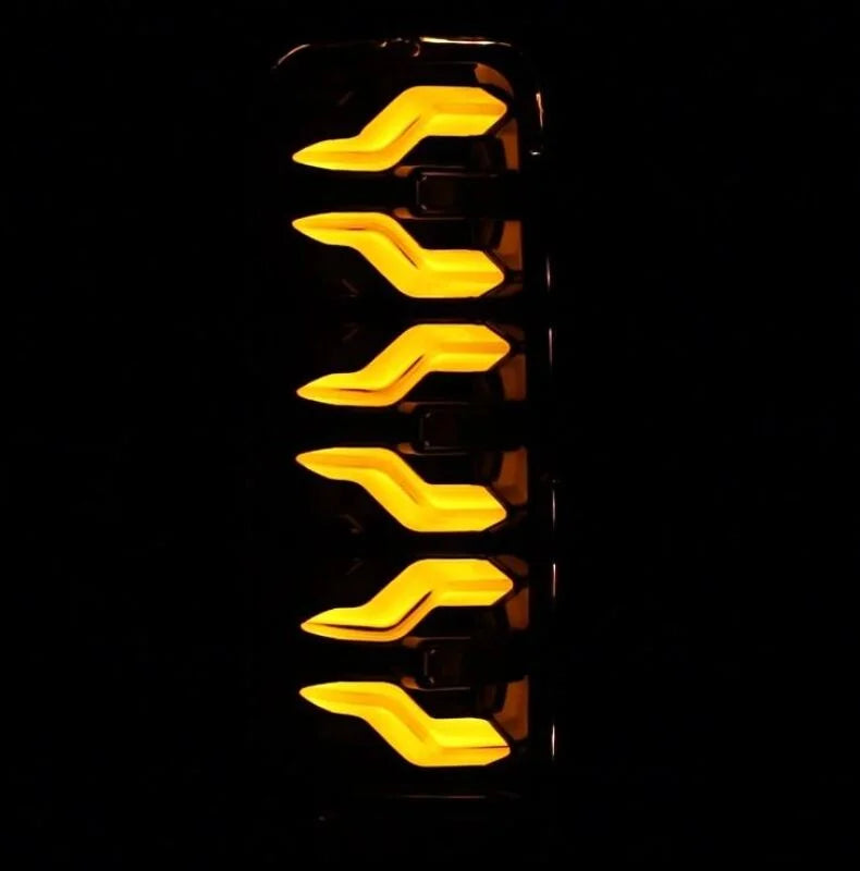 AlphaRex 87-96 Ford Bronco/F-150 Luxx-Series LED Tail Lights - Black Red - Back View