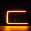Load image into Gallery viewer, AlphaRex 92-96 Ford F-Series/Bronco NOVA-Series LED Proj Headlight Alpha-Bk w/Actv Light SS &amp; SBDRL - Back View