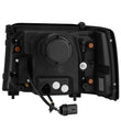 Load image into Gallery viewer, AlphaRex 92-96 Ford F-Series/Bronco PRO-Series Proj Headlight Blk w/Seq. Sig &amp; DRL - Side View