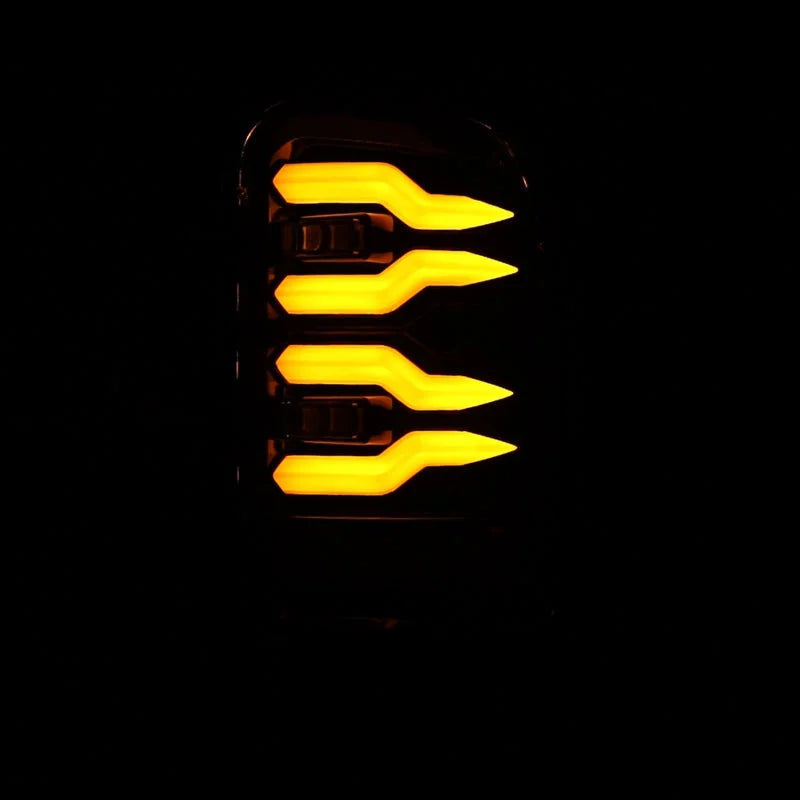 AlphaRex 94-01 Dodge Ram 1500/2500/3500 LUXX-Series LED Tail Lights - Black - Back View