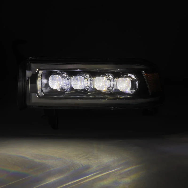 AlphaRex 94-01 RAM 1500 NOVA LED Proj Headlights Blk w/Activ Light/Seq Signal/SB DRL - Main Product View