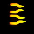 Load image into Gallery viewer, AlphaRex 97-03 Ford F150 / 99-16 Ford F250/F350/F450/F550 LUXX-Series LED Tail Lights - Alpha-Black - Back View