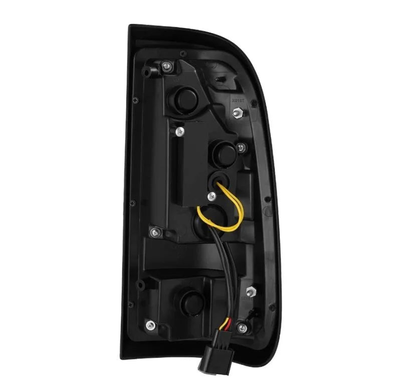 AlphaRex 97-03 Ford F150 / 99-16 Ford F250/F350/F450/F550 LUXX-Series LED Tail Lights - Black - Installation View