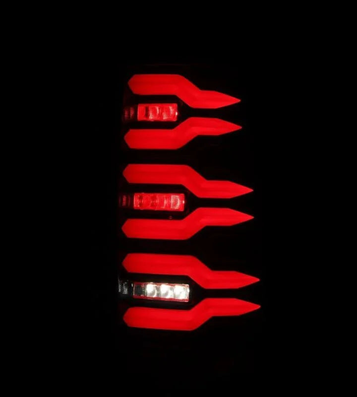 AlphaRex 99-06 Chevrolet Silverado/99-06 GMC Sierra LUXX-Series LED Tail Lights - Black/Red - Additional View 6