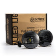 Load image into Gallery viewer, AlphaRex Universal Chevrolet/GMC/Pontiac DoubleTap Dual Color LED Projector Fog Lights - White/Amber - Main Product View