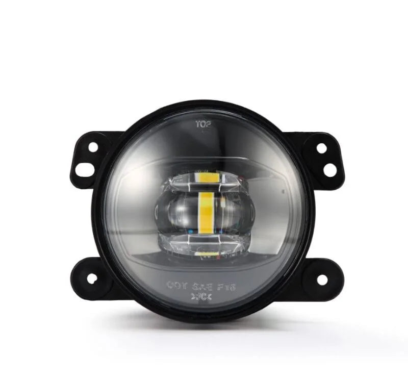AlphaRex Universal Chrysler/Dodge/Hummer/Jeep DoubleTap Dual Color LED Proj Fog Lights - White/Amber - Additional View 7