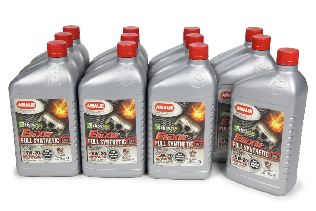Amalie Elixir Full Synthetic 5w20 Dexos1 Case 12x1 Qt 160-75746-56