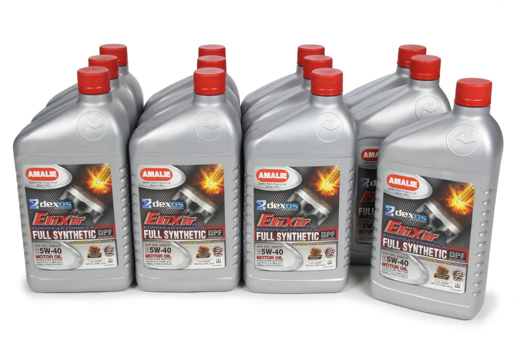 Amalie Elixir Full Synthetic 5w40 Dexos2 Case 12x1Qt 160-65796-56