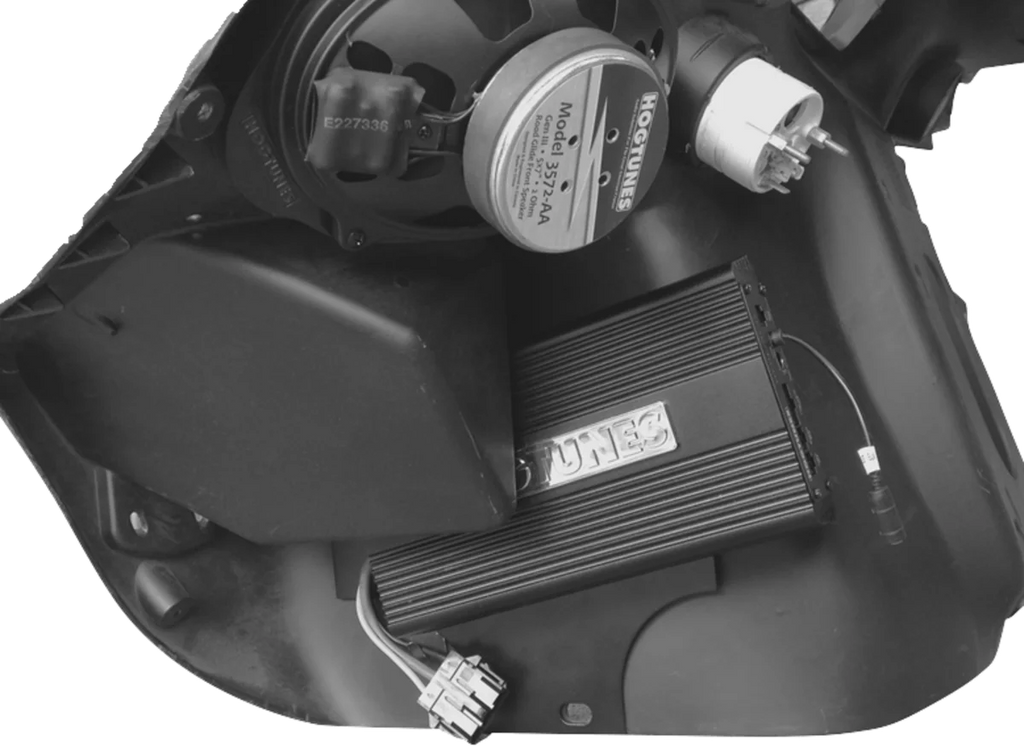 Amplifier Mounting Plate - '98-'13 Road Glide Hogtunes RG4CH-AA - Side View