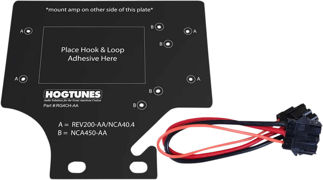 Amplifier Mounting Plate - '98-'13 Road Glide Hogtunes RG4CH-AA - Detail View