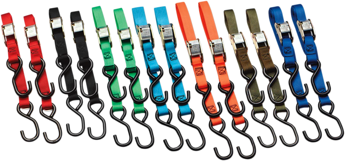Ancra Standard Tie-Downs - 1" x 5-1/2' - Black - Side View
