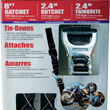 Load image into Gallery viewer, Ancra Tie-Down - Heavy Duty - Black XR108-2P - Side View