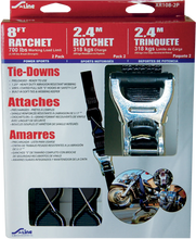 Load image into Gallery viewer, Ancra Tie-Down - Heavy Duty - Black XR108-2P - Side View