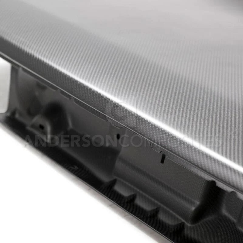 Anderson Composites 08-18 Dodge Challenger Type-OE Dry Carbon Decklid - Back View