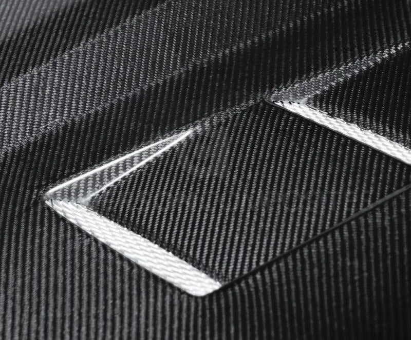 Anderson Composites 10-11 Chevy Camaro TS-style Carbon Fiber Hood - Back View