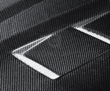Load image into Gallery viewer, Anderson Composites 10-11 Chevy Camaro TS-style Carbon Fiber Hood - Back View