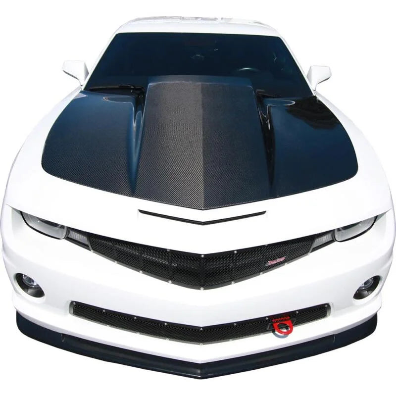 Anderson Composites 10-13 Chevrolet Camaro 3in Cowl Hood - Back View