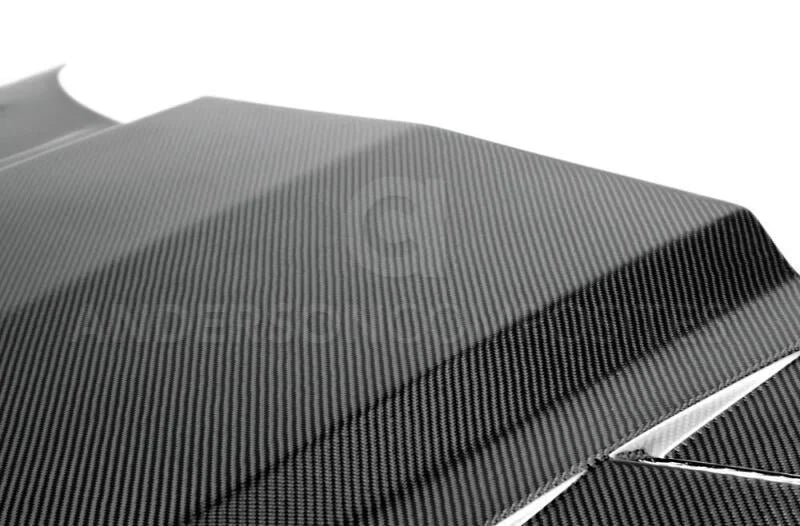 Anderson Composites 10-13 Chevy Camaro TSII-style Carbon Fiber Hood - Back View