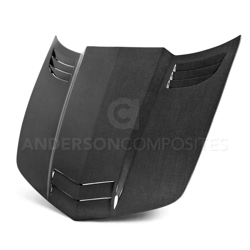 Anderson Composites 10-13 Chevy Camaro TT-Style Carbon Fiber Hood - Main Product View