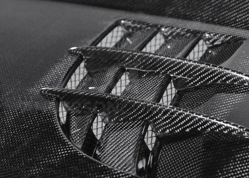 Anderson Composites 10-13 Chevy Camaro TTII-Style Carbon Fiber Hood - Side View