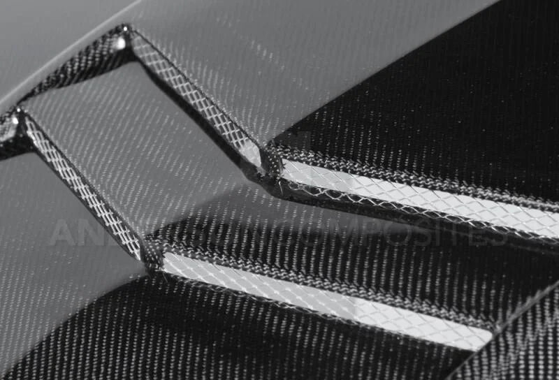 Anderson Composites 10-13 Chevy Camaro TTII-Style Carbon Fiber Hood - Additional View 5