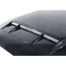 Load image into Gallery viewer, Anderson Composites 10-14 Ford Mustang/Shelby GT500 and 2013-2014 GT/V6 Ram Air Type-CR Hood - Installation View