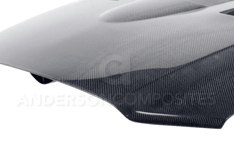 Anderson Composites 10-14 Ford Mustang/Shelby GT500 and 2013-2014 GT/V6 Type-SS Hood - Installation View