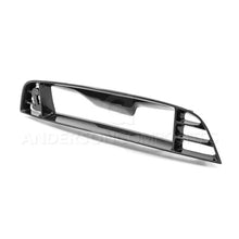 Load image into Gallery viewer, Anderson Composites 10-14 Ford Mustang/Shelby GT500 Front Upper Grille (w/ Spot for Cobra Emblem) - Side View