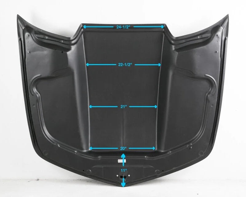 Anderson Composites 10-15 Chevrolet Camaro Type-COPO 3in Cowl Hood - Fiberglass - Additional View 8