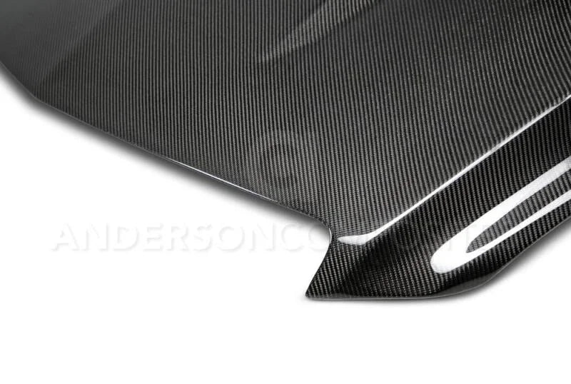 Anderson Composites 13-15 Cadillac ATS Type-VT Hood - Back View