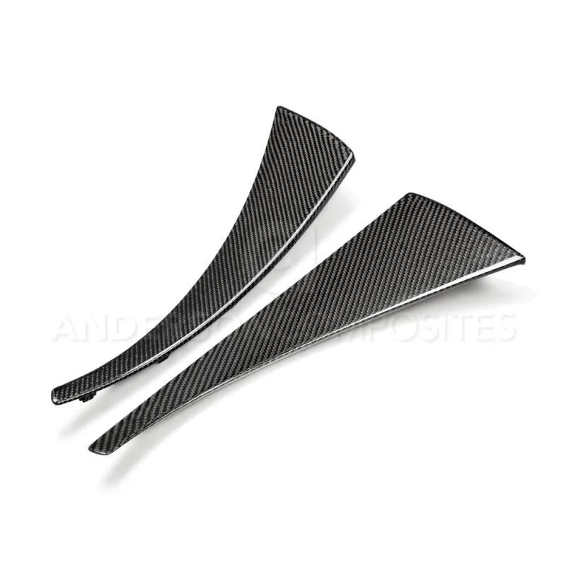 Anderson Composites 14+ Chevrolet Corvette C7 Stingray/Z06 Rear Mud Flaps - Back View