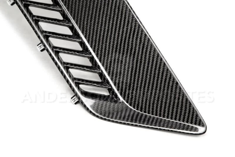 Anderson Composites 14+ Chevrolet Corvette C7 Z06 Fender Inserts - Back View