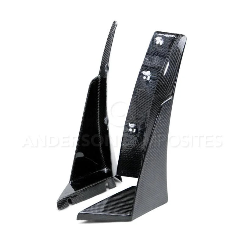 Anderson Composites 14+ Chevrolet Corvette C7 Z06 Front Bumper Canards - Installation View