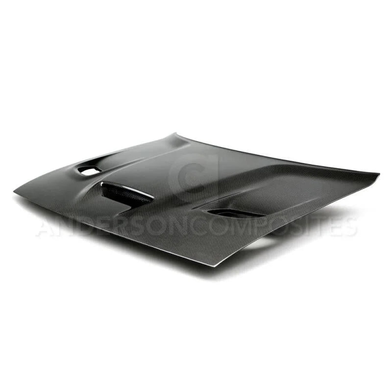 Anderson Composites 15-16 Dodge Challenger Hellcat Carbon Fiber Hood - Side View