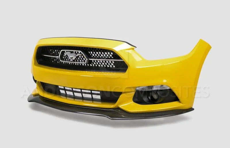 Anderson Composites 15-16 Ford Mustang Carbon Fiber Type-AC Front Chin Spoiler - Side View
